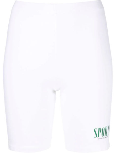Sporty & Rich logo-print cycling shorts