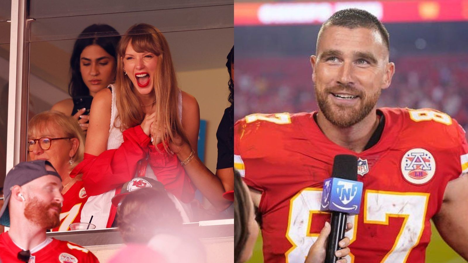 Travis Kelce Wears Taylor Swift's Curtains to Sunday's Game