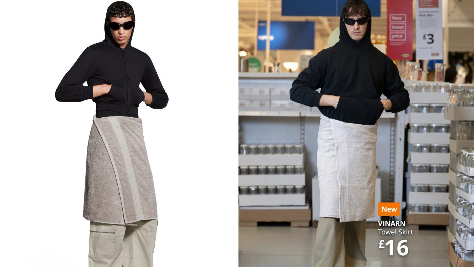 Balenciaga Drops USD 925 Towel Skirt, IKEA Trolls With USD
