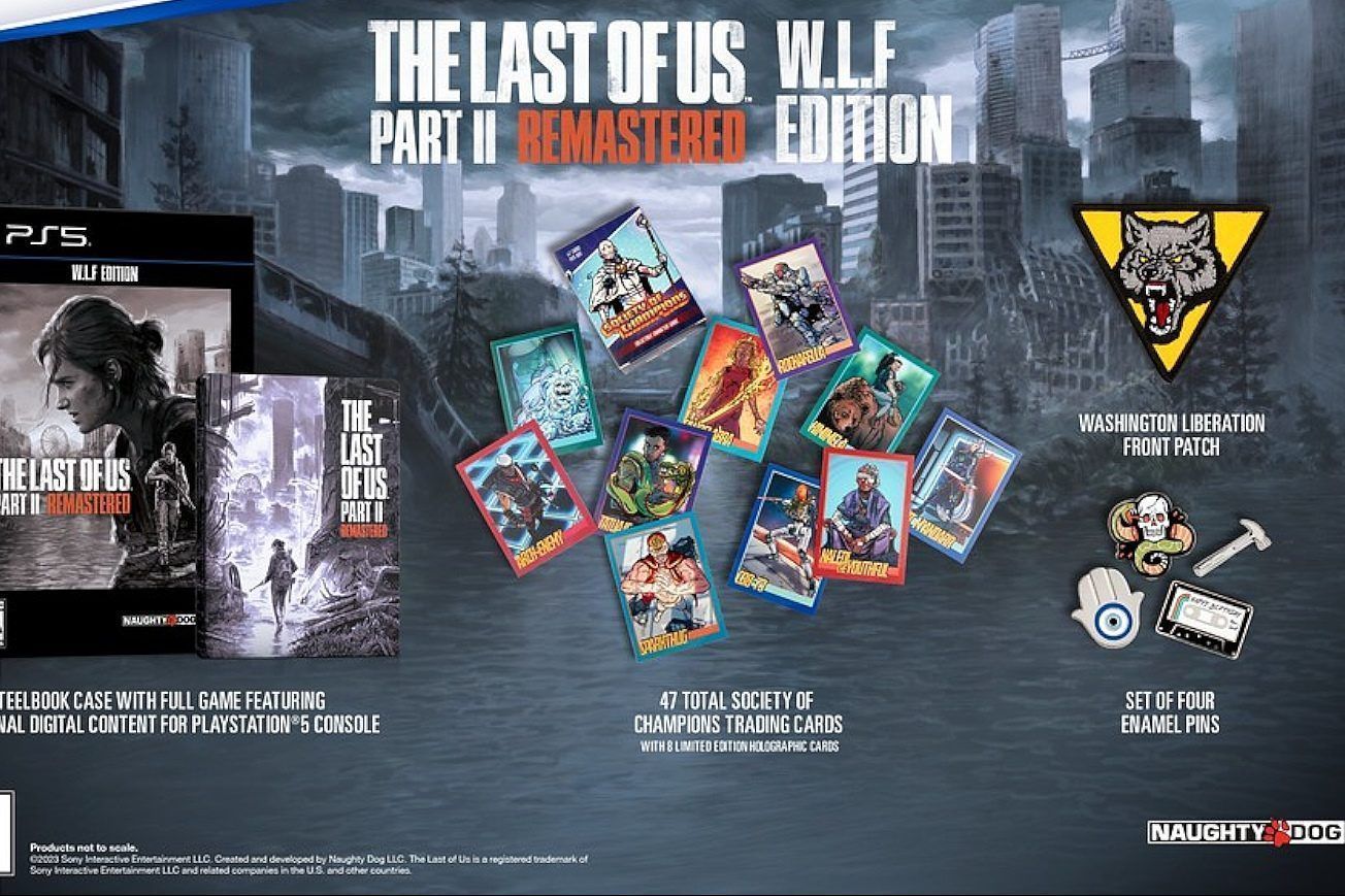 The Last of Us 2 remastered release date WLF edition with everything included in the bundle