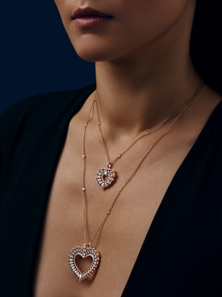 バレンタインに【van cleef & arpels】Sweet Hearts ペンダント Sweet Hearts pendant 18K rose gold, Carnelian- Van Cleef