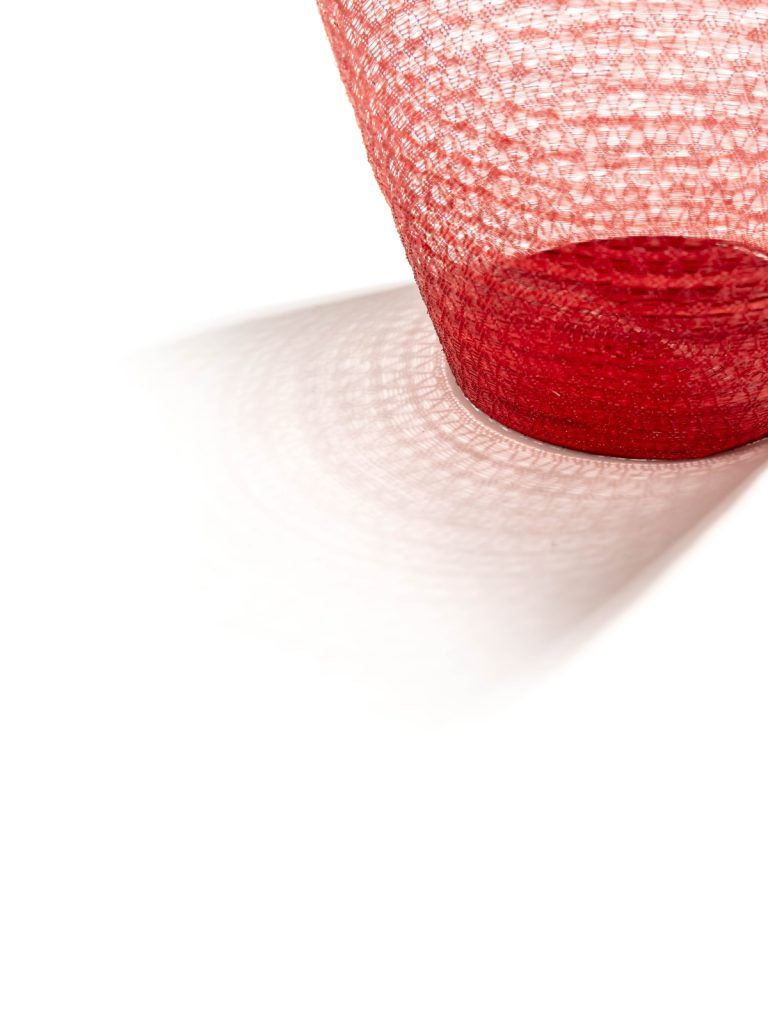 Sunset (2024), in red horsehair