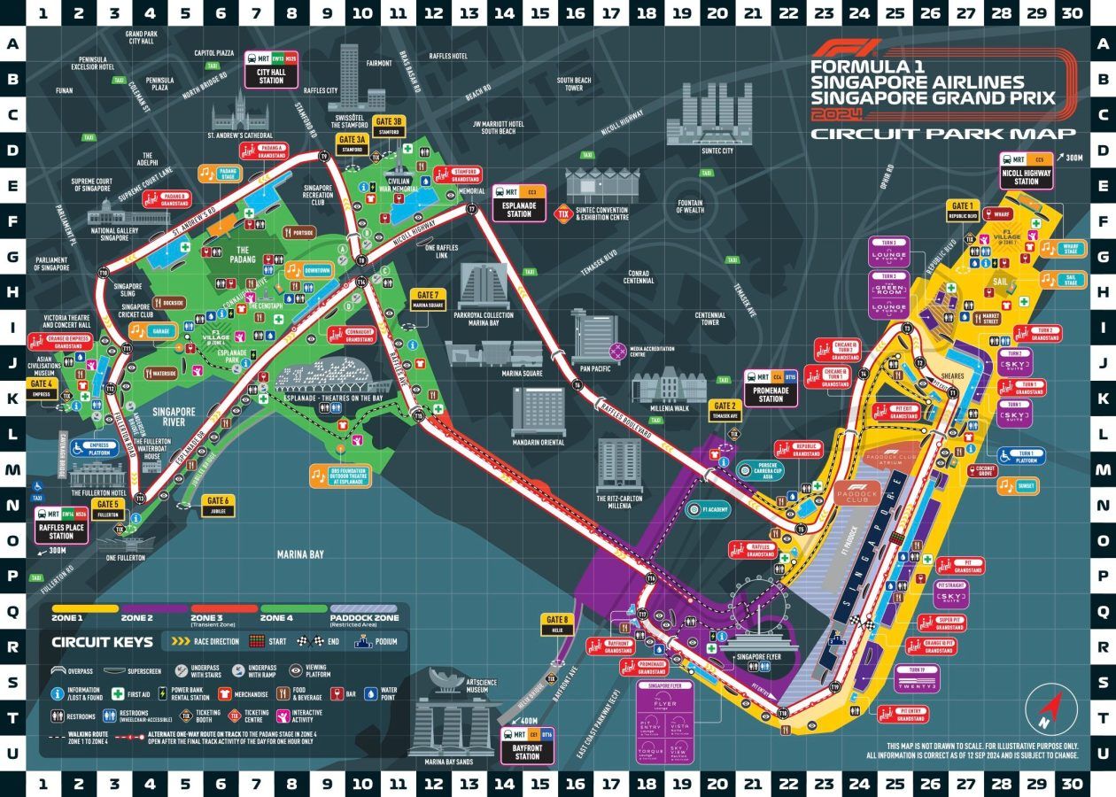 Formula 1 Singapore Grand Prix 2024 How to Reach, Schedule, Concerts