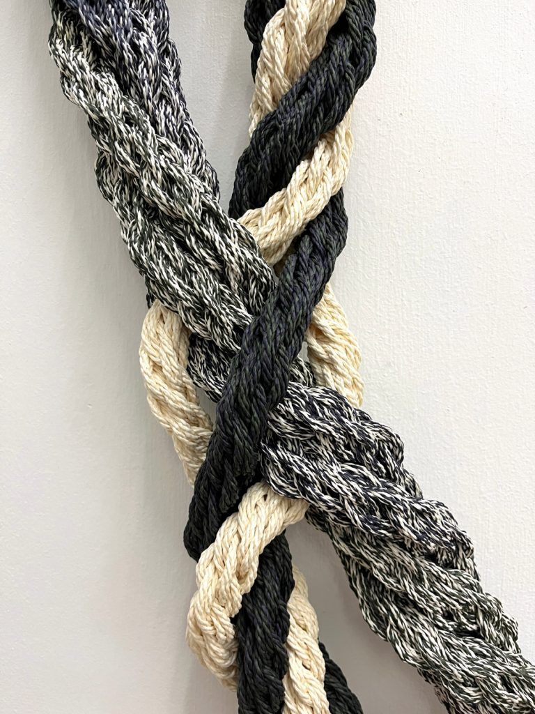 Close up of Tiffany Loy, Plied Colour IV 2048 (2024)