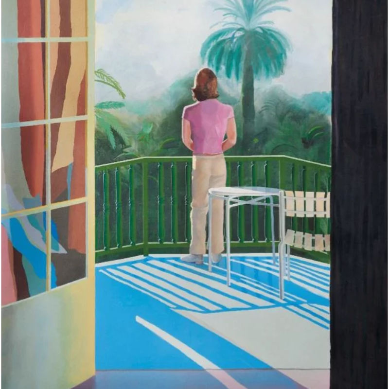 Sur la terrasse david hockney