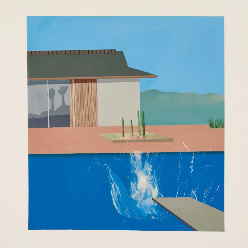 The Splash David Hockney painting