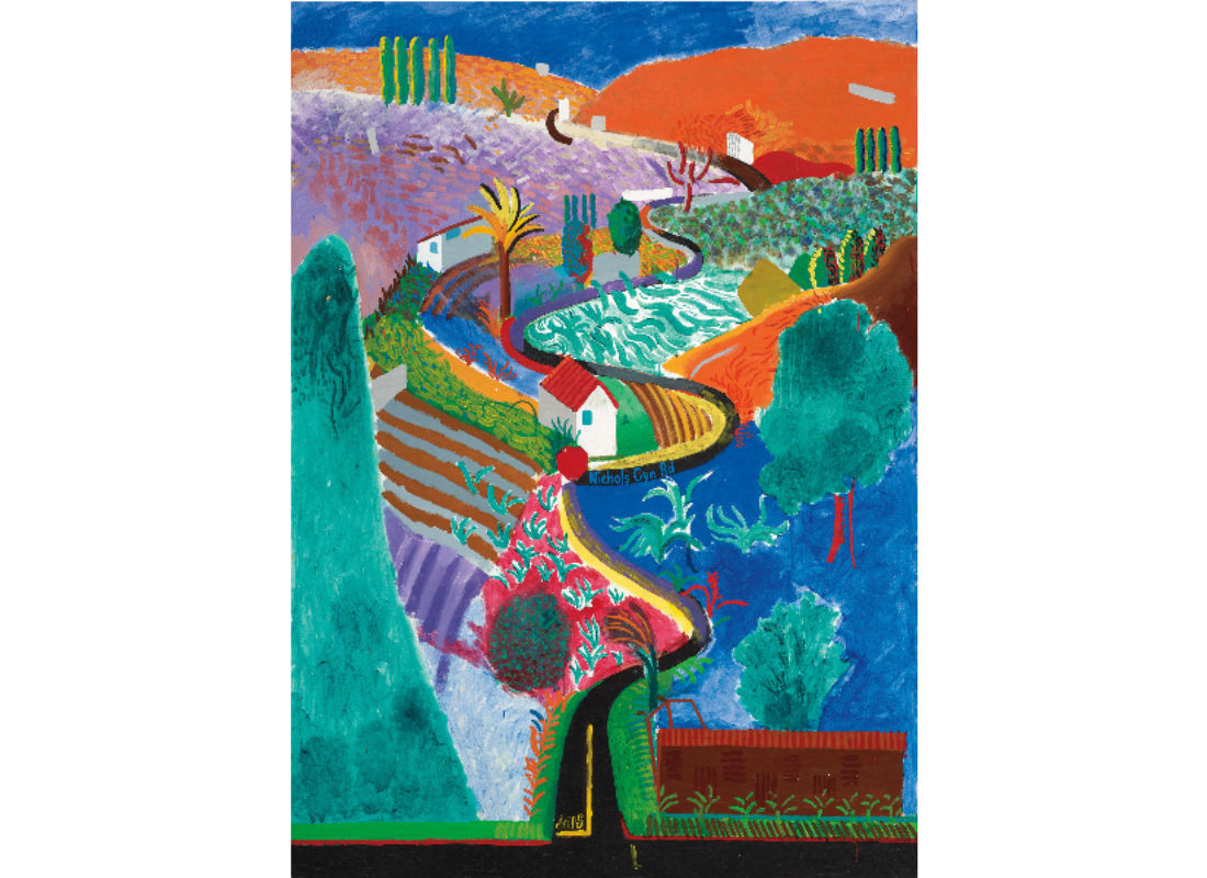 Nichols Canyon David Hockney painting
