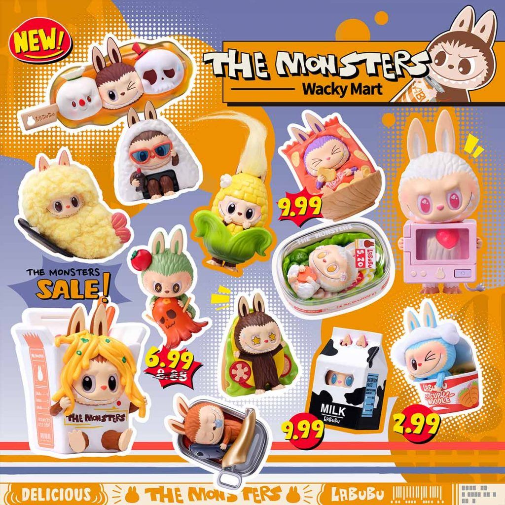 POP MART LABUBU Wacky Mart フィギュア A Look at the Full Labubu The Monsters Wacky Mart Series