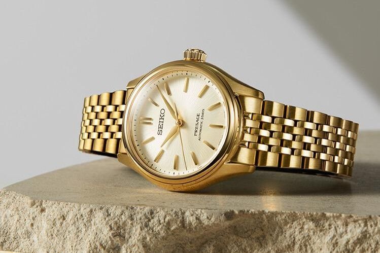 2313【希少品　美品　新品電池】SEIKO PRESAGE　腕時計 ゴールド 2313【希少品 美品 新品電池】SEIKO PRESAGE 腕時計 ゴールド