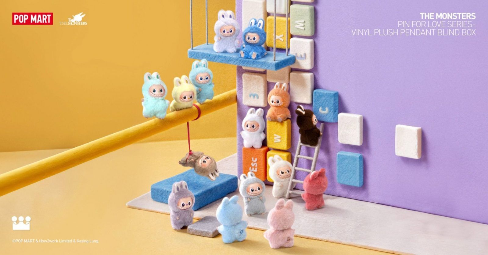 Pop Mart The Monsters: Pin for Love Mini Labubu Details
