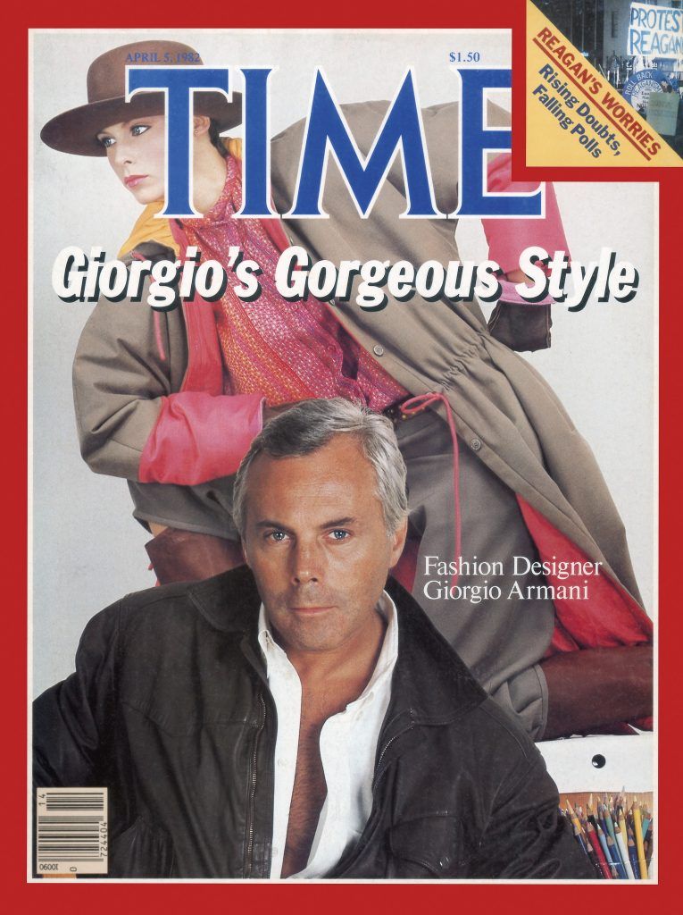 Armani made the cover of Time in April 1982