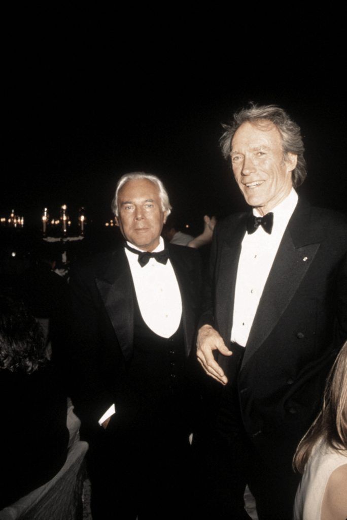 Giorgio Armani with Clint Eastwood