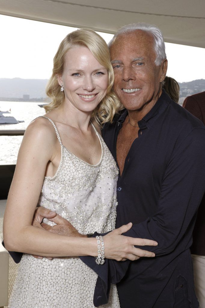Giorgio Armani with Naomi Watts