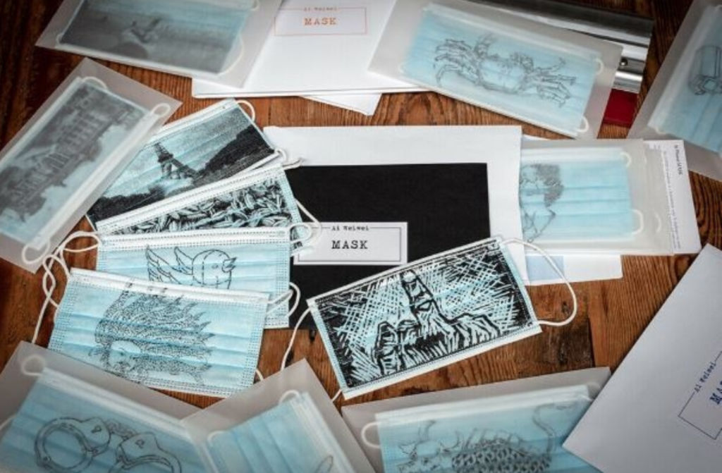 Artist Ai Weiwei has designed face masks in support of COVID-19 relief efforts