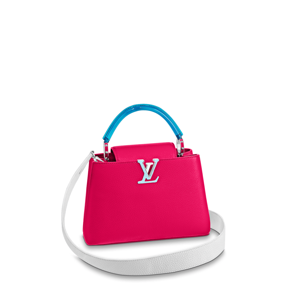 Louis Vuitton Capucines Taurillon Studded PM Bougainvillea in Calfskin with  Silver-tone - US