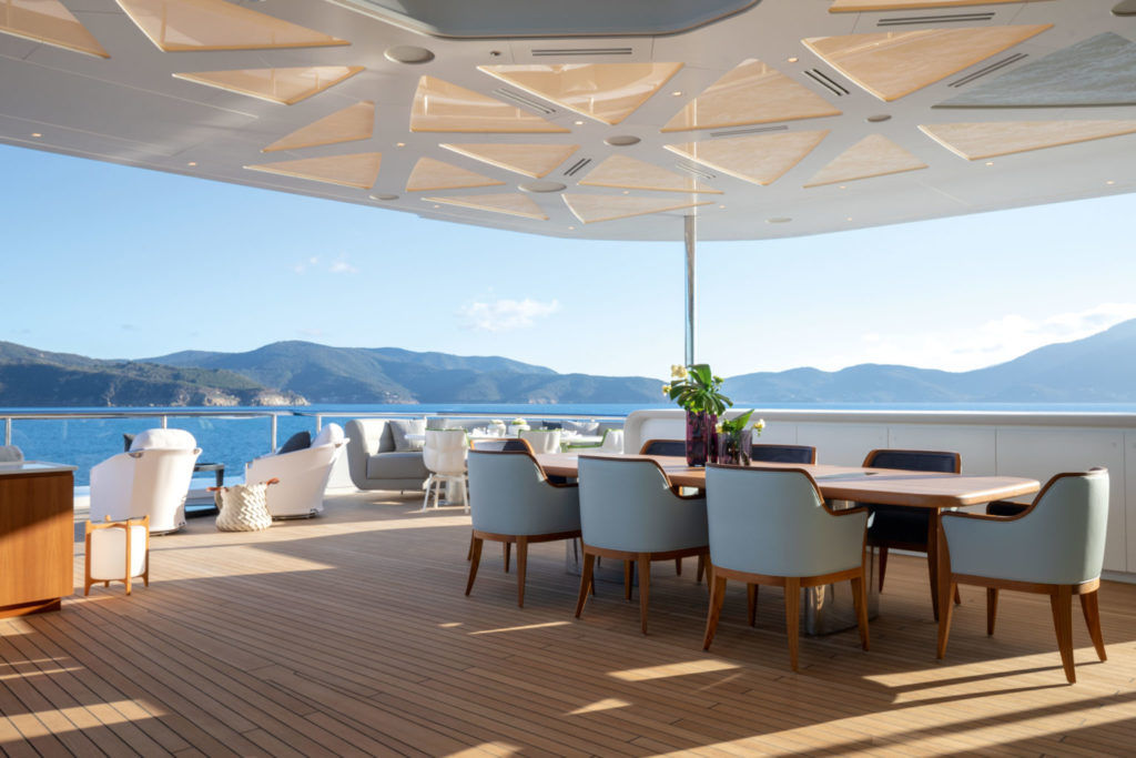 Benetti’s New Giga Yacht Is a Floating Palace of Light