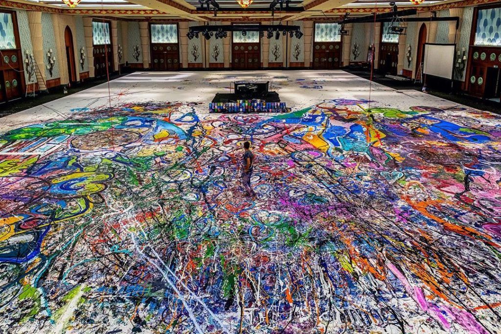 World’s Biggest Canvas Painting by Sacha Jafri to go Under the Hammer in Dubai for Charity