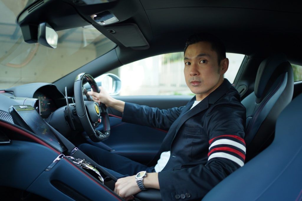 Harvey Moeis channels “La Nuova Dolce Vita” with the new Ferrari Roma