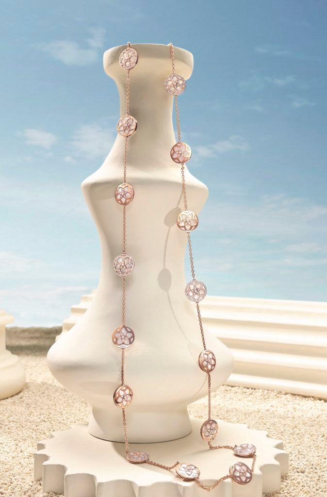 Bvlgari’s Jannah collection reimagines the floral motif found in Abu Dhabi’s Sheikh Zayed Grand Mosque