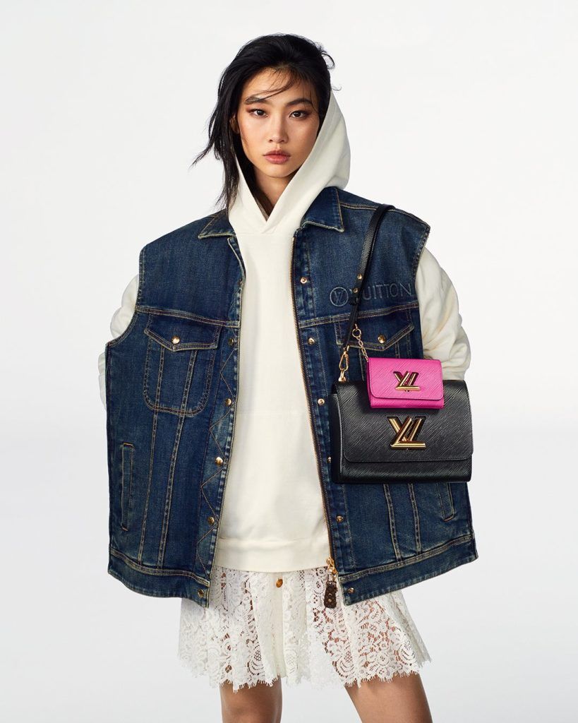 HoYeon Jung Louis Vuitton Twist Bag Fall 2022 Campaign
