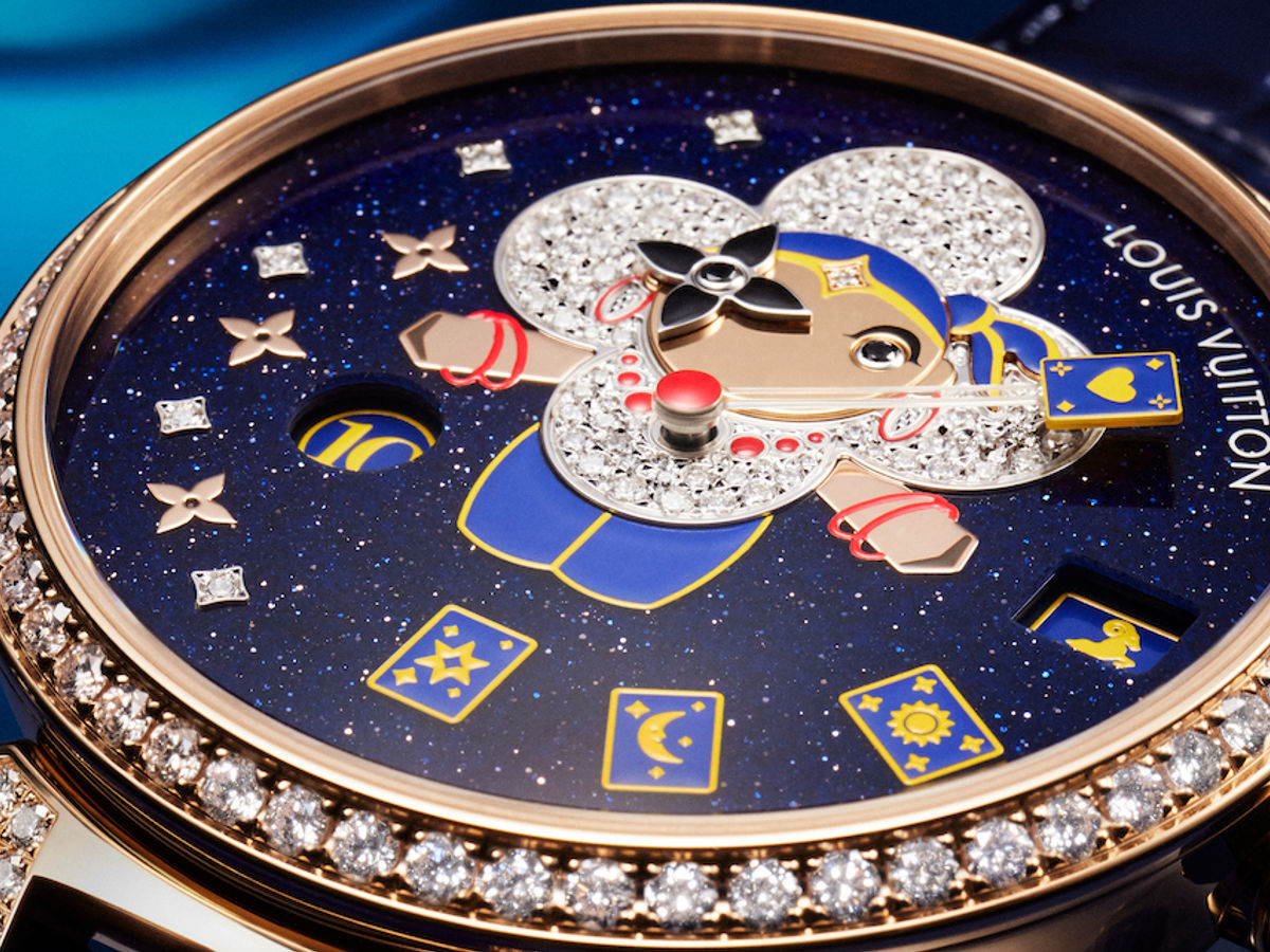 Louis Vuitton on X: Introducing the Tambour Slim Vivienne Jumping Hour. # LouisVuitton's enigmatic mascot appears in a series of three precious and  playful High Watchmaking creations. Discover the timepieces at   #LVWatches