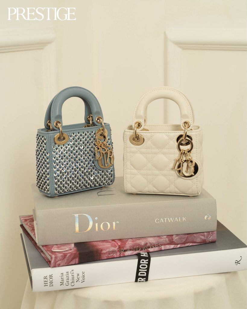 Dior - Miss Dior Mini Bag Latte Cannage Lambskin - Women