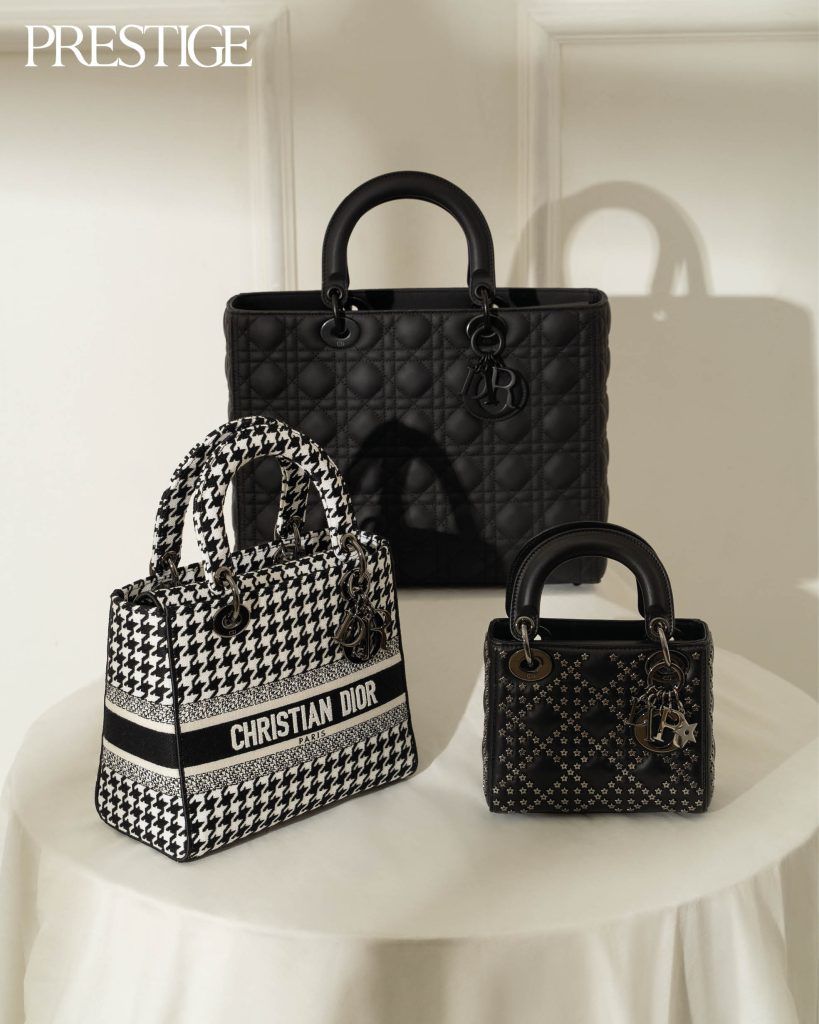 Medium Lady Dior Bag Black Ultramatte Cannage Calfskin