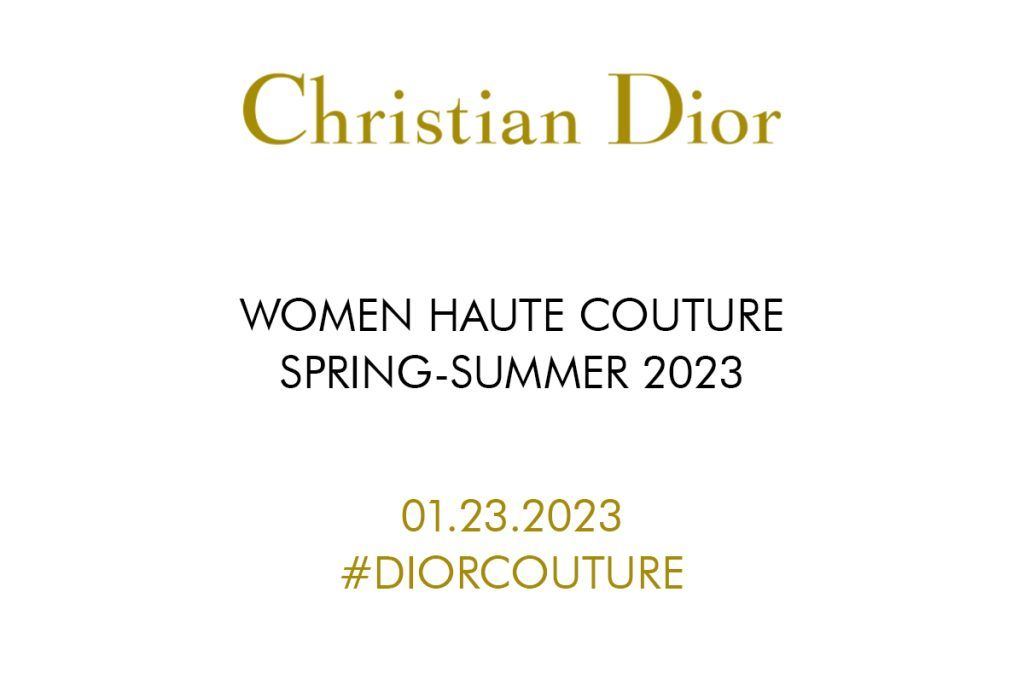 Livestream: Dior Women Haute Couture Spring/Summer 2023