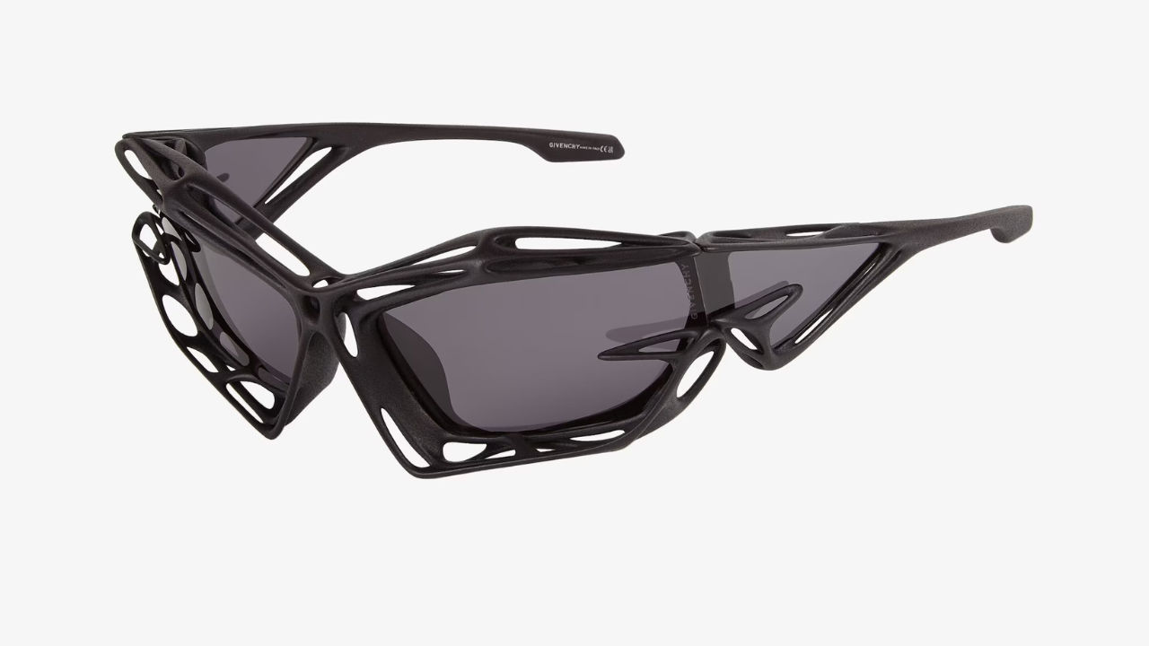 Givenchy GV40008U 01A Sunglasses Women's Shiny Black/Smoke Cat Eye  55-19-130 | EyeSpecs.com