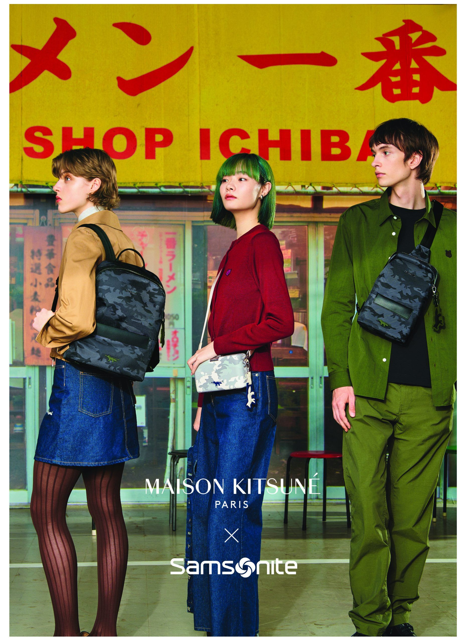 Maison Kitsuné x Samsonite スリングバック Maison Kitsuné x Samsonite スリングバック - メルカリ