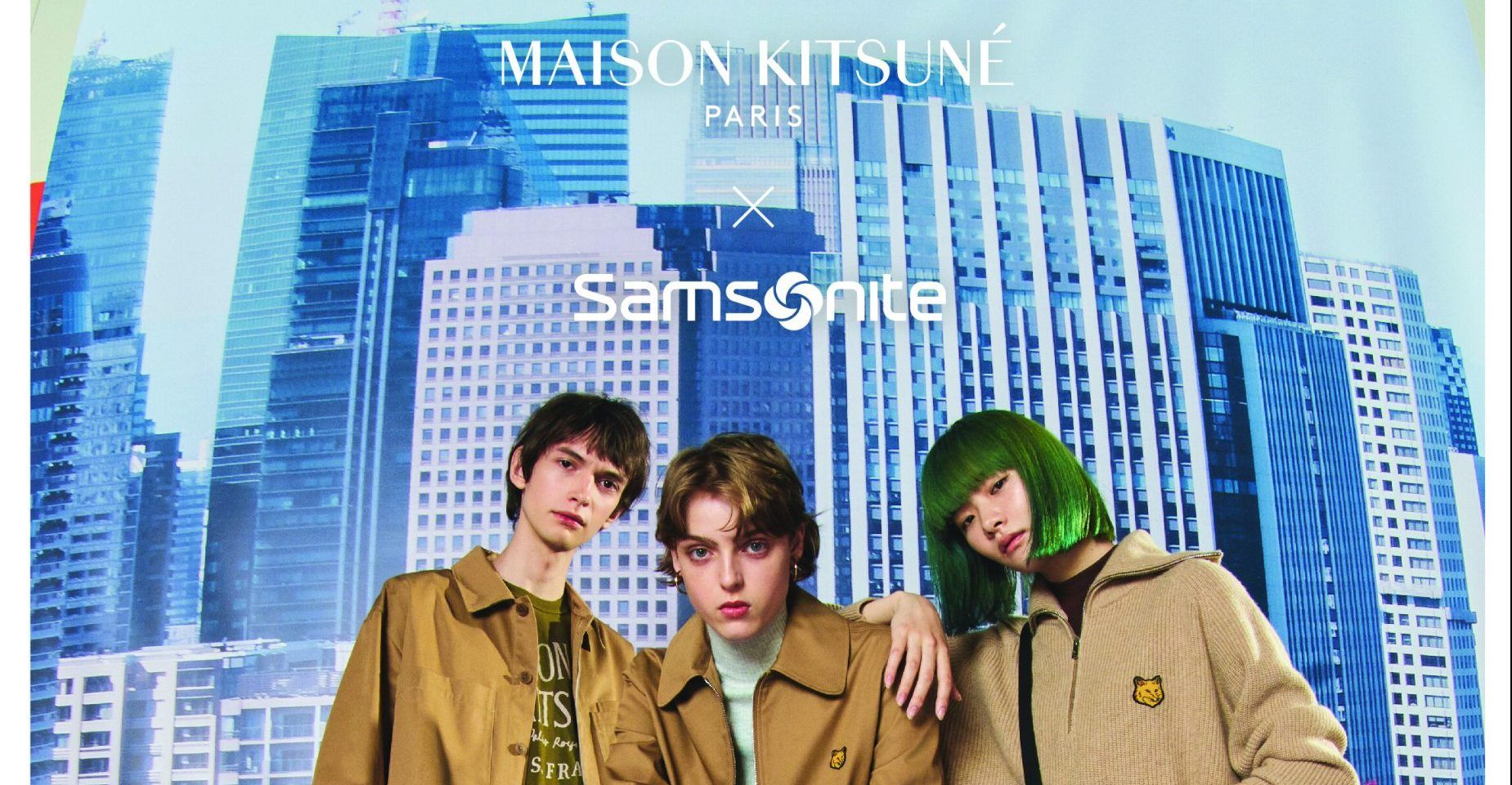 MAISON KITSUNÉ x Samsonite ショルダーバッグ - メルカリ