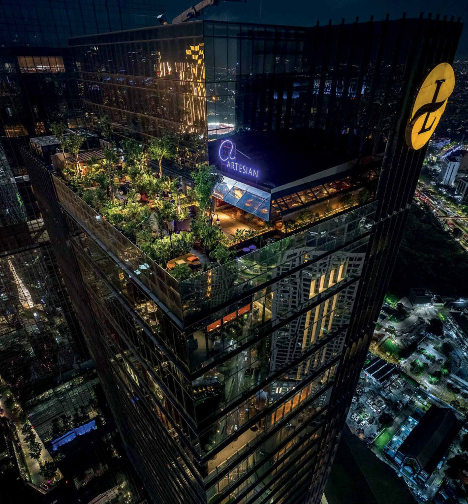 Artesian Bar at Langham Jakarta presents a sky-high rooftop retreat