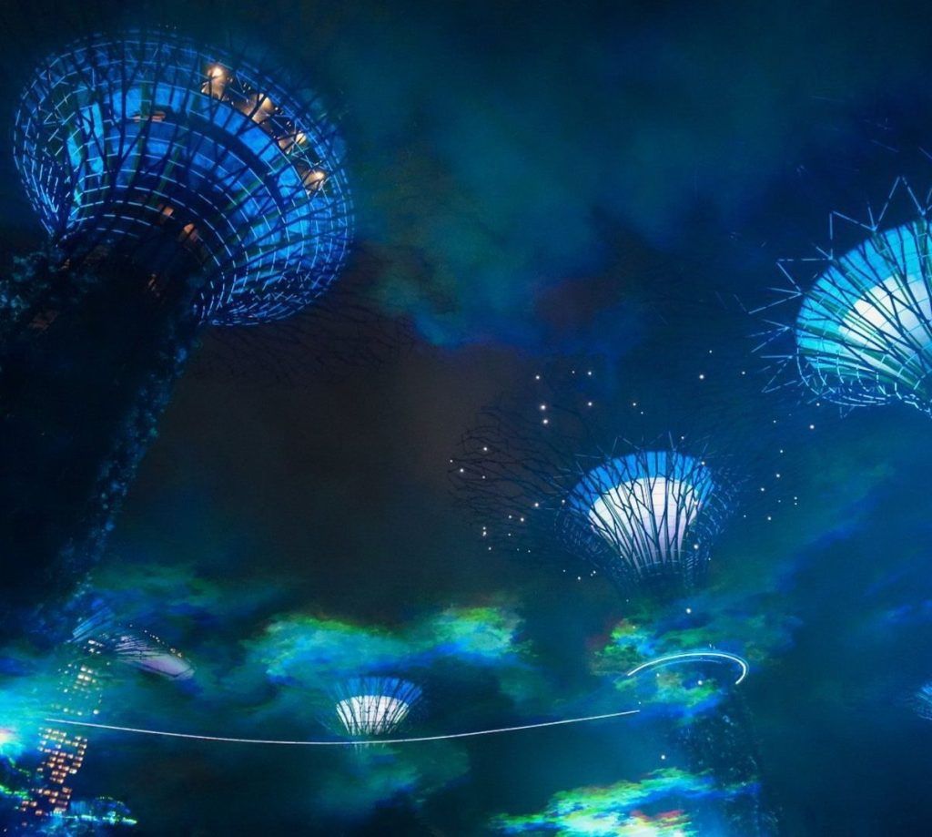 Singapore acquires a Northern Lights of its own at Gardens by the Bay