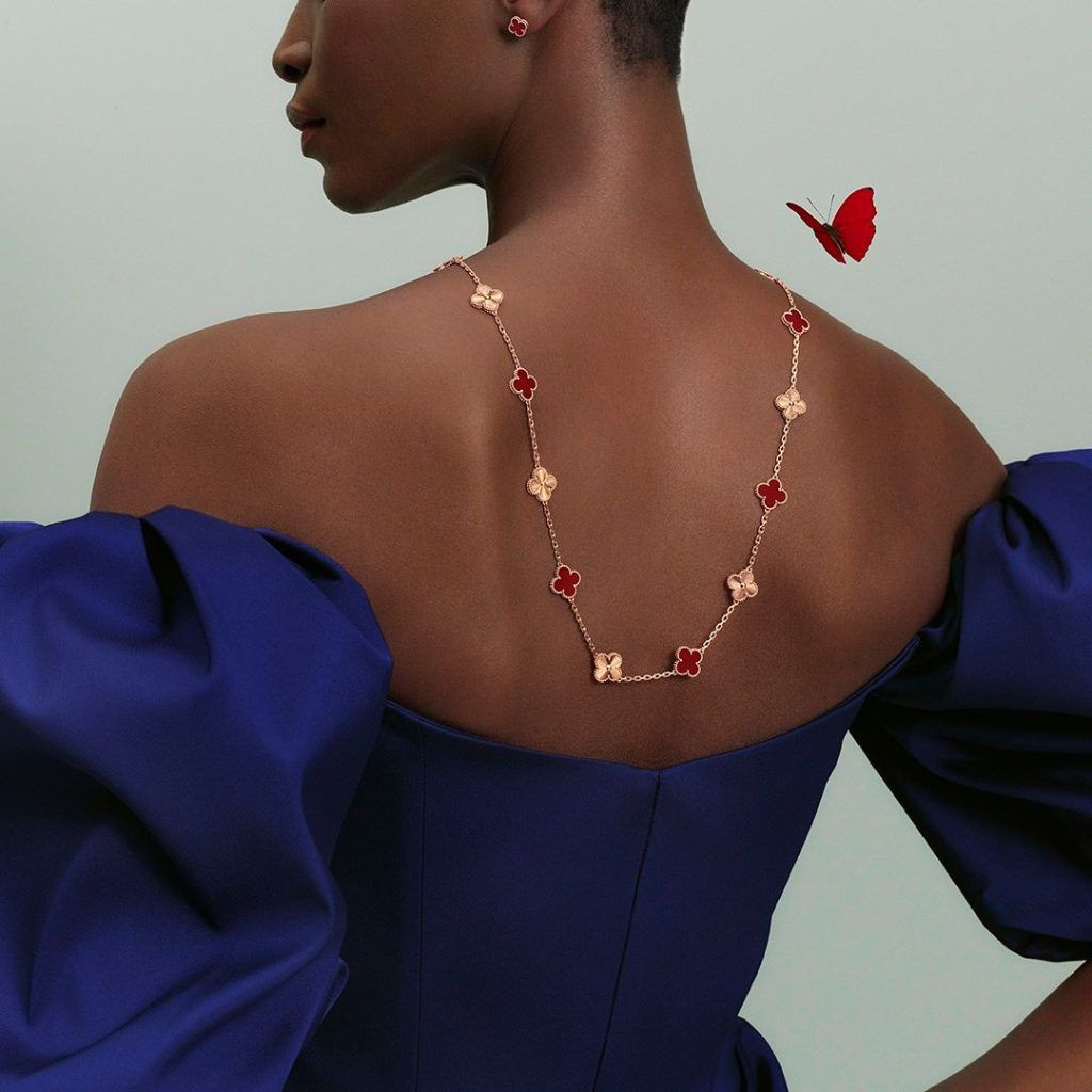 The Van Cleef & Arpels Alhambra collection soars with elegance and fortune, along with new wood choices
