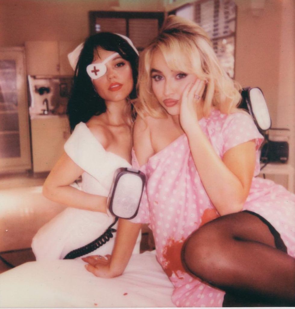 It’s necessary to discuss Sabrina Carpenter and Jenna Ortega from the music video for “Taste”
