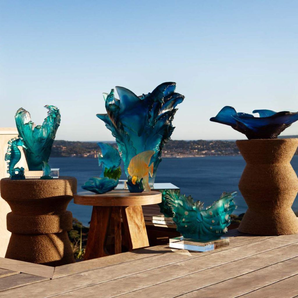 Take your living space through a marine odyssey with luxury glass and crystal-maker Daum’s 2024 collection