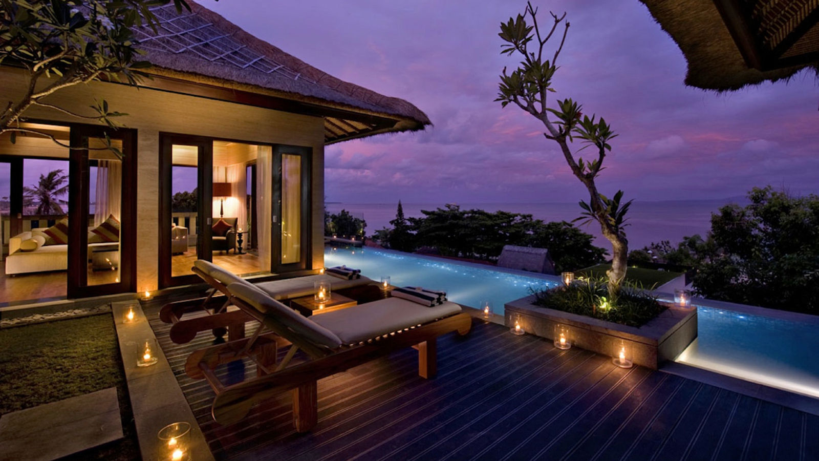 View of Seaside opulence at Conrad Bali