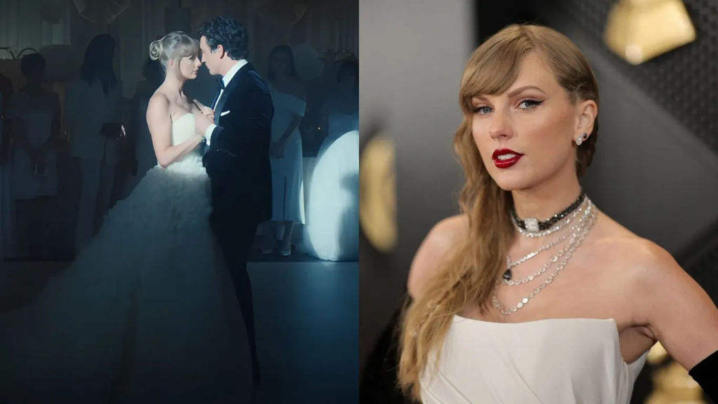 Although Taylor Swift is not engaged, see her wear wedding gown