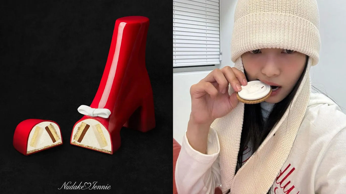 NUDAKE and Jennie from Blackpink preview the dessert menu.