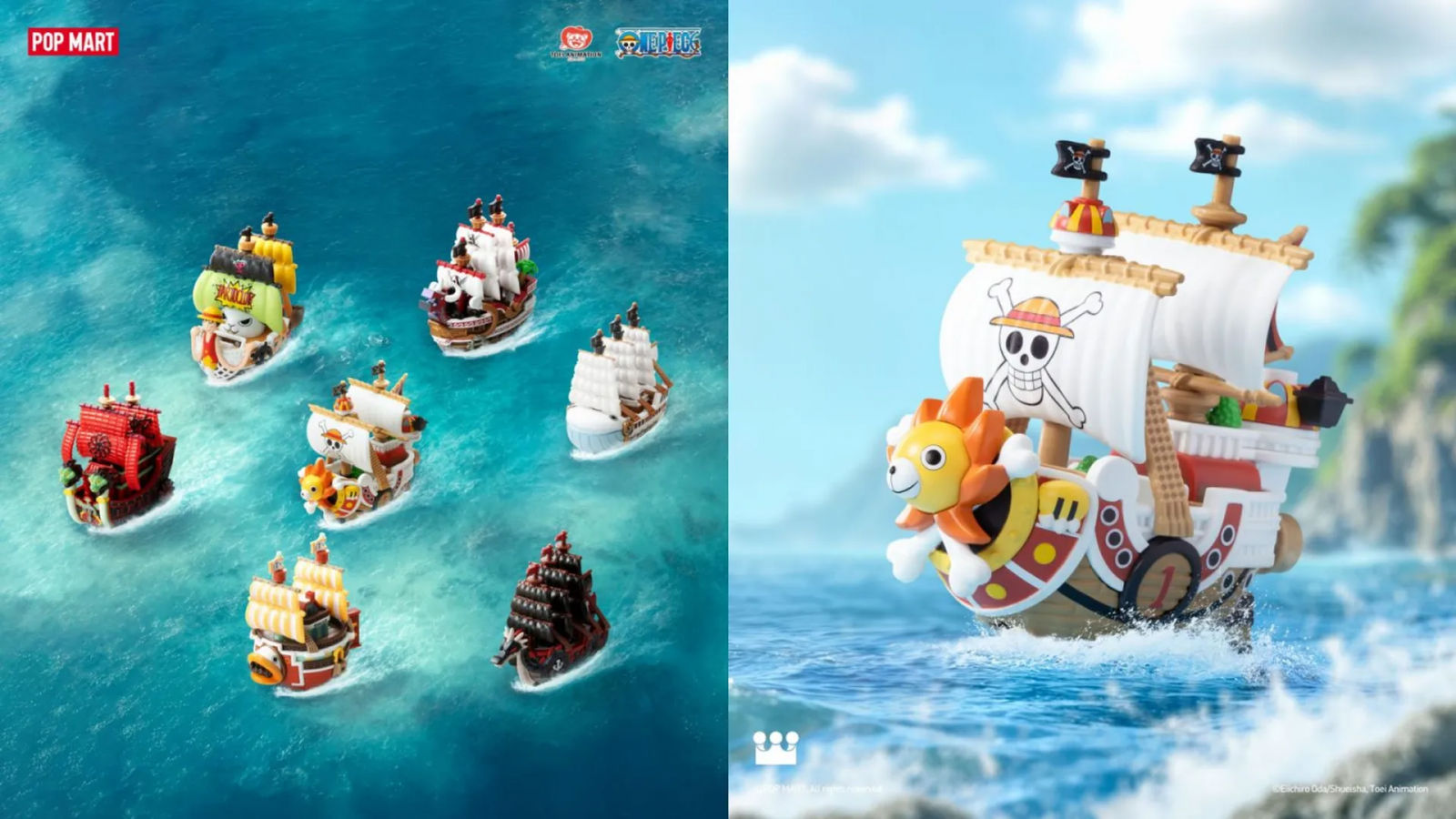 With the Pop Mart x 'One Piece' grand line series, set sail
