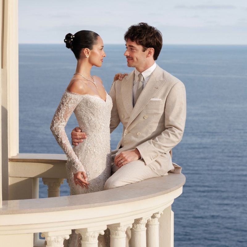 Into Charles Leclerc and Alexandra Saint Mleux's marriage ceremony