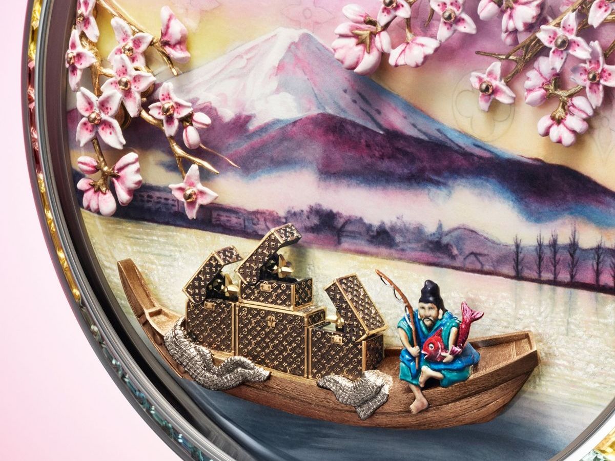 A springtime theatre: Escale au Mount Fuji by Louis Vuitton