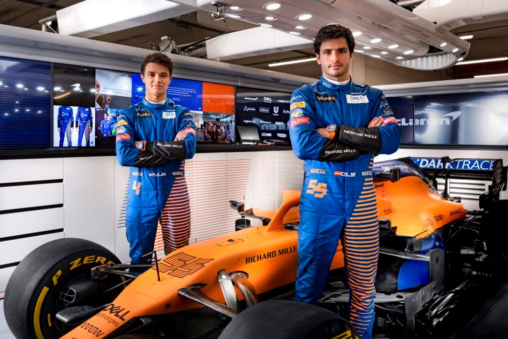 Lando Norris & Carlos Sainz Jr from the McLaren F1 Team