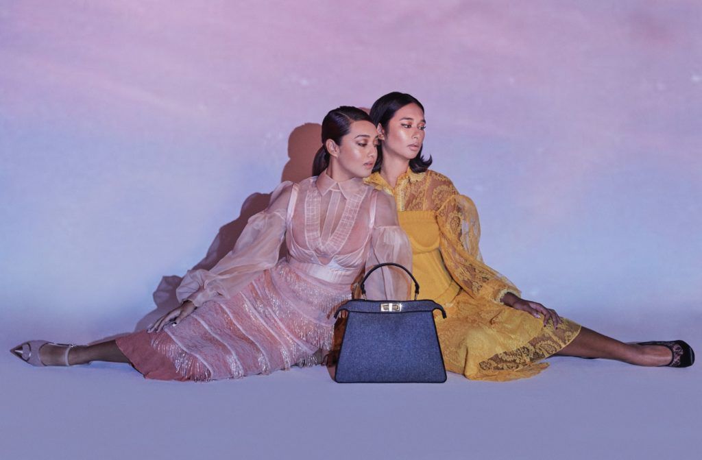 Ally and Serena Mukhriz in Fendi's Fall Winter 2020/2021 Womenswear collection