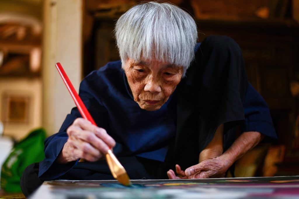 89-year-old Vietnamese artist Mong Bich gets her first solo exhibition