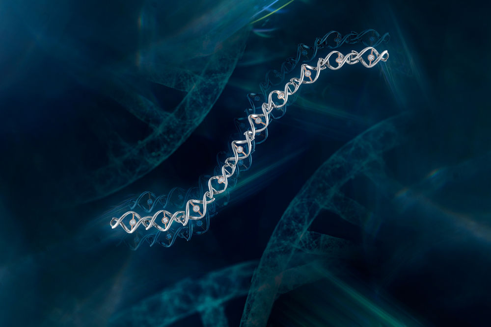 DNA collection diamond bracelet by DeGem