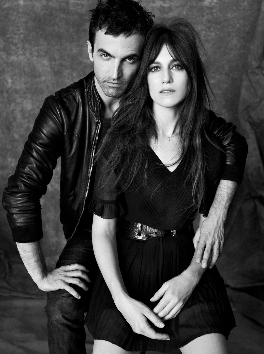 fashion muses Nicolas Ghesquière and Charlotte Gainsbourg muse