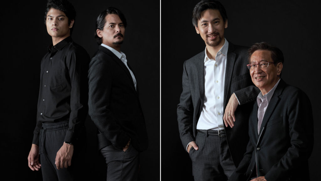 Fathers mentoring sons as they follow in their prominent footsteps