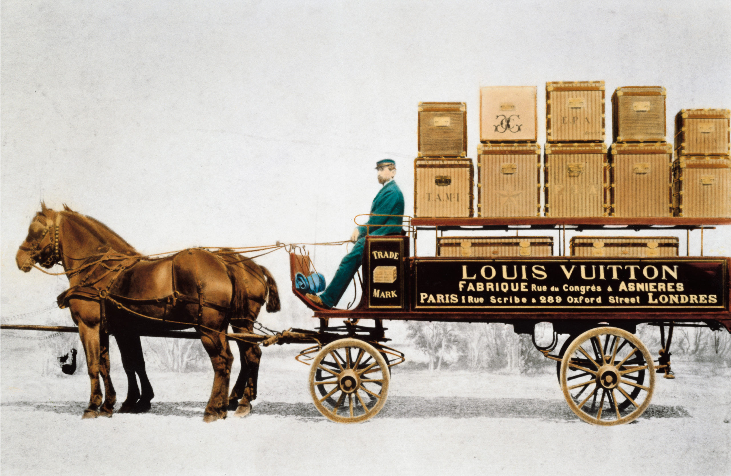 Louis Vuitton car trunk