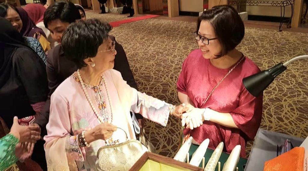 Shirley Ong and Tun Siti Hasmah